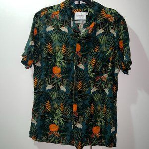 Goodfellow & Co Tropical Short Sleeve Button Up Size S